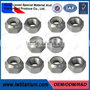Factory OEM DIN6926 Gr5 Titanium Hex Nut by LIUWEI thumbnail-1