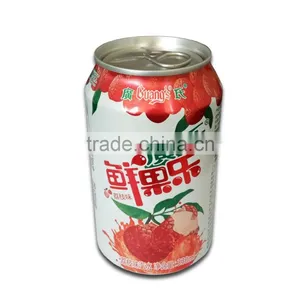 Cheap Price 330ml Can(tinned) Fruit Flavored Soda Drink in China thumbnail-2