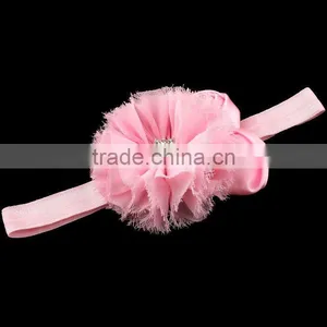 Chiffon Flower and Satin Rose Flower Headband for Kids Hair Accessories thumbnail-6