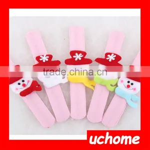 UCHOME Santa Claus Slap Bracelet Xmas Christmas Wristband Snowman Gift Party Decor thumbnail-5