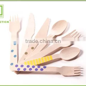 Disposable Wooden Cutlery, Set of 200 Wooden Spoons thumbnail-2
