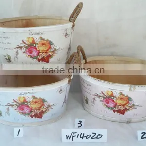 Garden Decoration Wooden Pot Flower Pot thumbnail-1