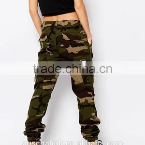 New Fashion Lady Camouflage Cargo Trousers Wholesale thumbnail-3
