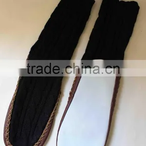 Waterproof Slipper Socks With Leather Sole thumbnail-1