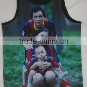 Black Tank Top With Sublimation Print. No Minimum Quantity thumbnail-2