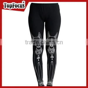 Fashionable Sublimated Custom Logo Gym Leggings With Pockets thumbnail-1