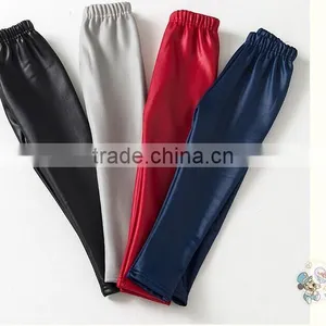 Wholesale Cheap Plain Mix Color Girls Winter Faux Leather Leggings thumbnail-5