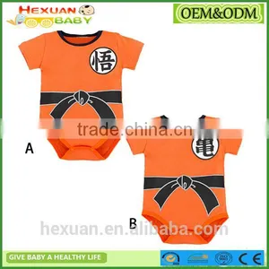 Cute Baby Boy Romper Short Sleeve Cotton Jumpsuit Baby Cartoon thumbnail-1