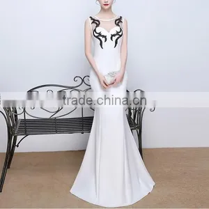 2017 Latest Design Sexy Tight Sleeveless Women's Evening Dress thumbnail-2