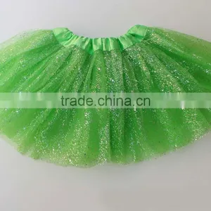 Summer Tulle Dress Chiffon Skirt Polyester Tutu Glitter Tulle Baby Skirt thumbnail-2
