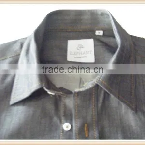 2016 Custom Men Cotton Denim Shirts thumbnail-2