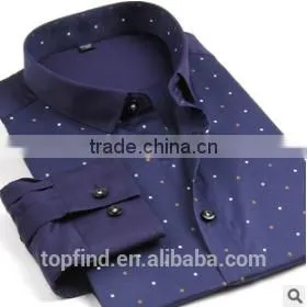 Men Fashion Slim Fit Long Sleeve Print Causal Shirts thumbnail-5