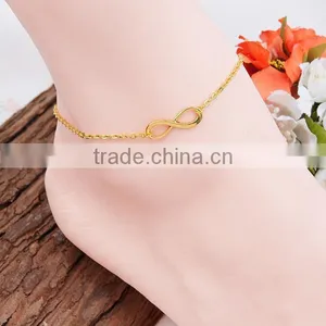 Fashion Jewelry Infinity Symbol Connector Link Cable Chain New Design Fancy Anklet thumbnail-1
