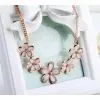 Bohemia Style Eye’s Cat Daisy Austria Diamond Necklace Elegance Style Rose Color thumbnail-1