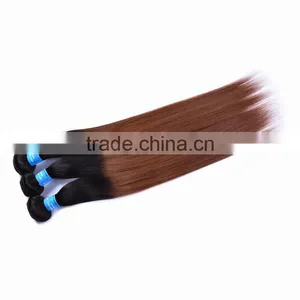 Black Rose Sleek and Silky Straight Peruvian Ombre Hair Weaves 1B/30 Peruvian Human Hair Bundles thumbnail-1