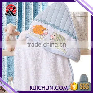 Terry Comfortable Organic Cotton Bamboo Hooded Towel for Baby thumbnail-5