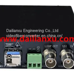 HD-SDI With Return RS485 Fiber Optic Transmitter and Receiver SDI PTZ Camera to Fiber Converter SDI Fiber Extender thumbnail-1