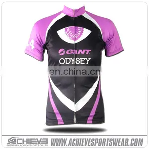 Wholesale Sublimated Dry Fit Custom Design Cycling Jersey Green thumbnail-1