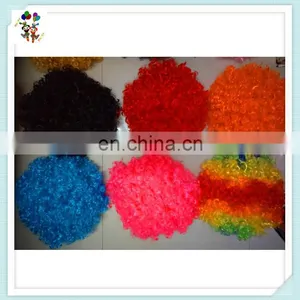 Fan Crazy Party Cheap Red Short Curly Synthetic Afro Wigs HPC-0029 thumbnail-6