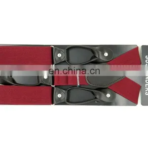 High Quality 3.5cm Width Leather Mens Suspenders thumbnail-5