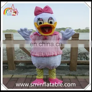 Funny Daisy Duck Mascot Costume, Plush Animal Cartoon Figure Costume thumbnail-1