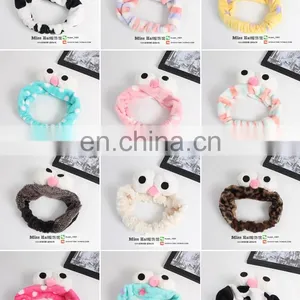 Cute Korean Style New Headband Big Eye Fleece Female Beauty Makeup Hair Headband thumbnail-6