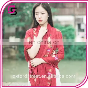 2017 Nepalese Folk Style New Cotton Embroidery Embroidery Scarf Shawl Super Sunscreen thumbnail-1