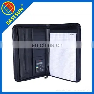 Custom Pu Organizer/Promotion A4 Leather File Folder/Genuine Portfolio thumbnail-1