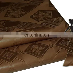 Wholesale Factory Low Price 100% Raw Cotton Superior Quality Bazin Riche African Sewing Fabric for Wedding Party thumbnail-2