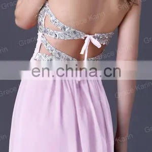 Grace Karin Strapless Flowy Long Evening Dress Patterns Made in China CL3424-1# thumbnail-6