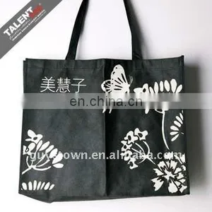 Custom Private Printed Brand Name Logo Eco-friendly Non Woven Promotional Shopping Bag thumbnail-1