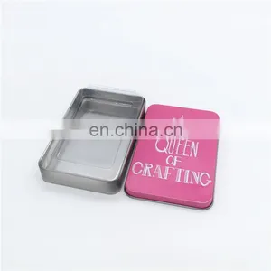 Custom Rectangular Colored Name Gift Card Packaging Metal Case Tin Box thumbnail-2