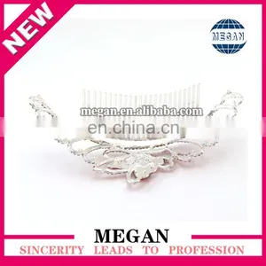 Popular Girl Jewelry Headdress Rhinestone Tiaras Crown Hair Comb thumbnail-3