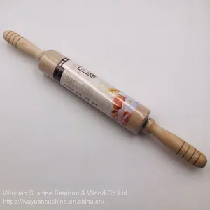 Wooden Rolling Pin, Made of Chinese Cherry thumbnail-2