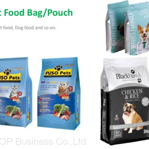 OUTOP Packaging Pet Dog Food Packaging Bag With Side Gusset Pet Food Bag thumbnail-1