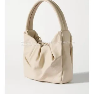 New Autumn/Winter 2020 Women's Pleated Leather One-shoulder NAP/ Net-a-Porter thumbnail-3