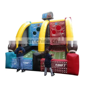 Outdoor Inflatable Fun Games Sports Quarterback Blitz Inflatable Football Toss Game thumbnail-1