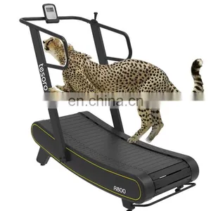Manual Gym and Home Use Machine Gym Exercise Equipment Eco-friendly Running Machine Adjustable Mechanical Curved Treadmill thumbnail-1