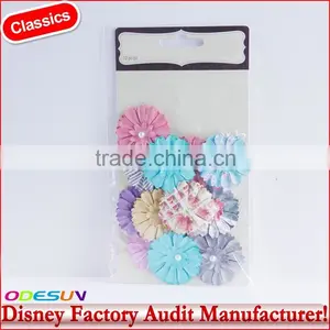 Disney Universal NBCU FAMA BSCI GSV Carrefour Factory Audit Manufacturer 1" Paper Flowers 6 Pack thumbnail-3