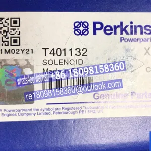 T401132 Genuine PERKINS FUEL SOLENOID /Shut Off U85206520 404c 404D Series Engines PARTS thumbnail-1