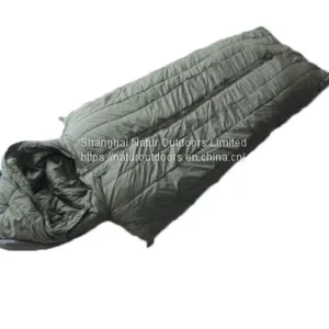 Waterproof Light Weight Winter Outdoor Camping Military Army Sleeping Bag With Hoody thumbnail-1