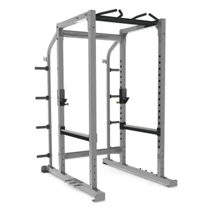 Adjustable Gym Squat Barbell Fitness Stand Tools Support Power Squat Rack Spotter Arms thumbnail-1