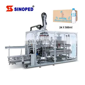 Beverage Bottles Cans Packaging Equipment Bottle Box Case Erector Packer Pick Up Place Type Carton Packing Machine thumbnail-1