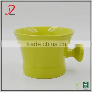 Colorful Ceramic Shaving Soap Bowl With Handle thumbnail-4