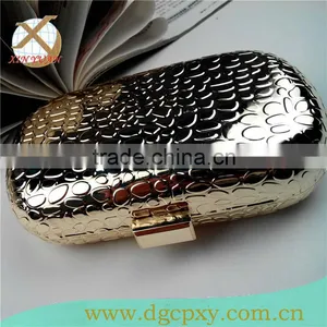 6 Inch Golden Metal Minaudiere Cases for Parties thumbnail-1