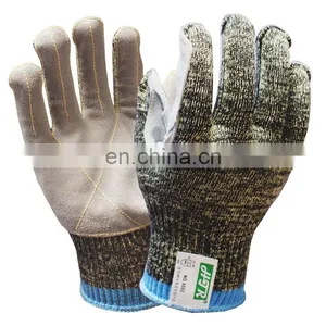 CaHigh Hazards Metal Stamping Glass Handling Butcher Gloves Aramid Fiber Anti Cut Resistant Safety Work Glove thumbnail-2