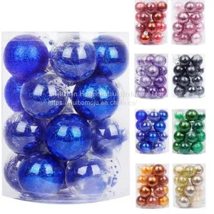 Wholesale Custom Design Handmade Decorative Christmas Tree Ornament Hanging Glass Ball 8 10 mm thumbnail-1