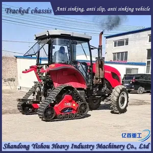 1404 Tractor Modified With Triangular Track Wheels for Anti-skid and Anti Sinking thumbnail-2