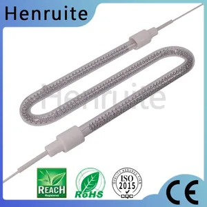 S Shape Infrared Halogen Heat Lamp Medium Wave Lamp Halogen Tungsten Heating Element thumbnail-1