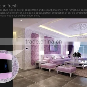 1Gang Crystal Glass Panel Touch Smart Home Switch thumbnail-4